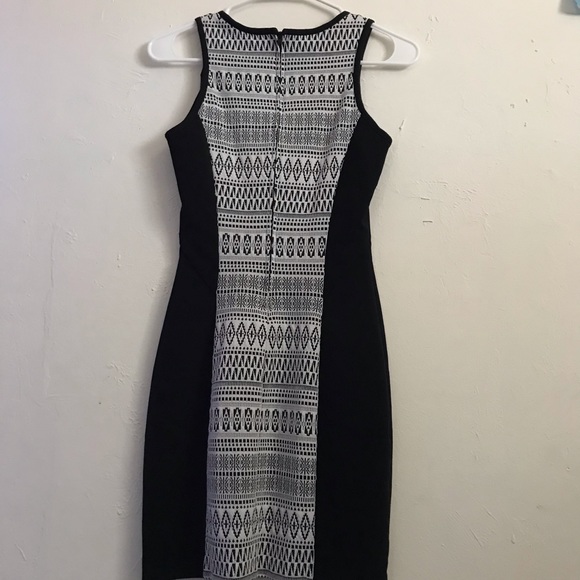 BCX Black White Aztec Pattern Dress - Picture 3 of 4